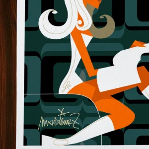 Affiche VIntage Signée Monsieur Z, Tirage d'art,