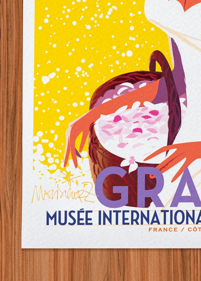 Signature-235 Affiche Grasse Signée Monsieur Z, Tirage d'art,