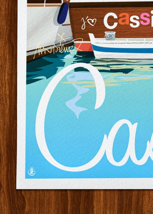 Affiche Cannes Signée Monsieur Z, Tirage d'art,