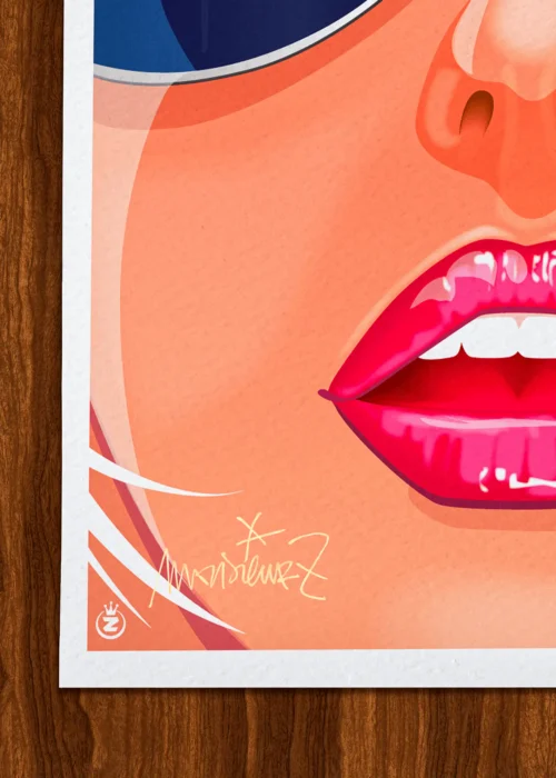 Affiche mode Signée Monsieur Z, Tirage d'art,