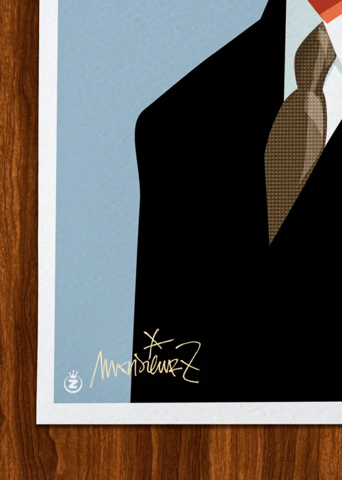 Affiche mode Signée Monsieur Z, Tirage d'art,