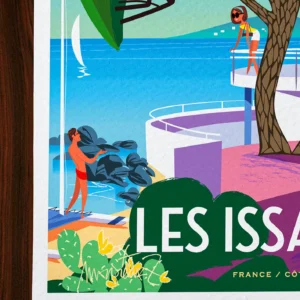 Affiche Issambres Signée Monsieur Z, Tirage d'art,