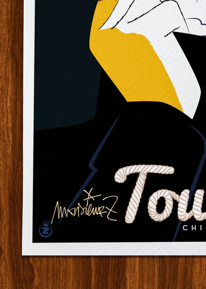 Signature-251 Affiche Toulon Signée Monsieur Z, Tirage d'art,