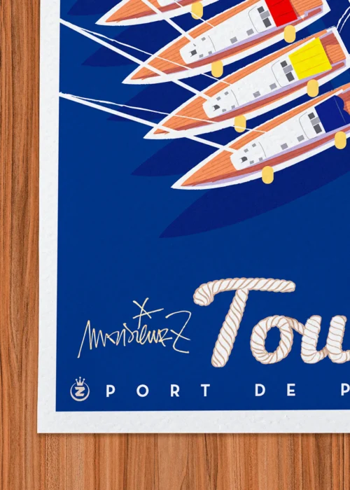 Affiche Toulon Signée Monsieur Z, Tirage d'art,