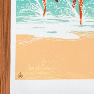 Affiche Hyères Signée Monsieur Z, Tirage d'art,