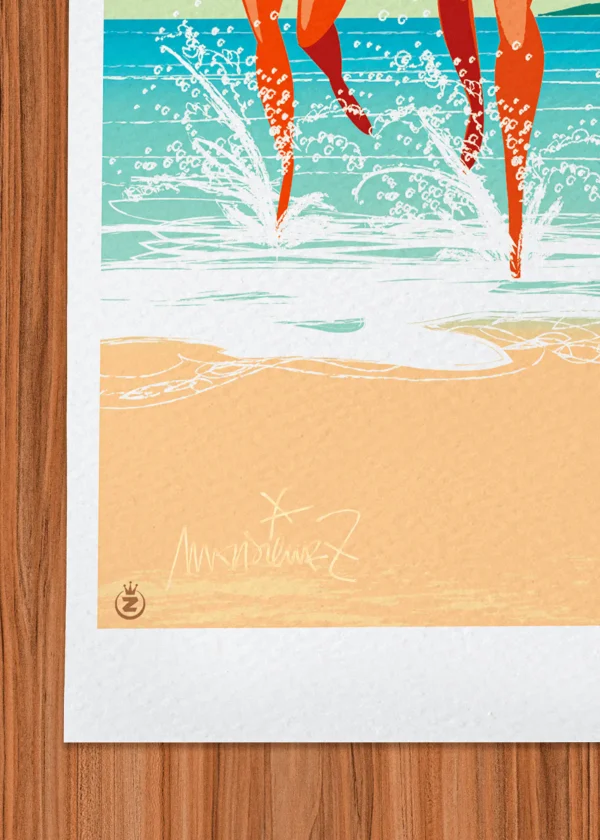 Signature-254 Affiche Hyères Signée Monsieur Z, Tirage d'art,