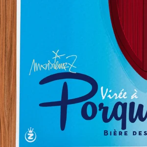 Affiche Porquerolles Signée Monsieur Z, Tirage d'art,