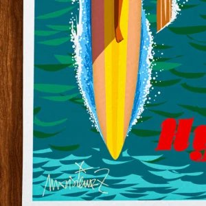 Affiche Hyères Signée Monsieur Z, Tirage d'art,