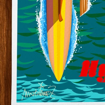Affiche Hyères Signée Monsieur Z, Tirage d'art,