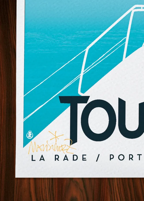 Affiche Toulon Signée Monsieur Z, Tirage d'art,