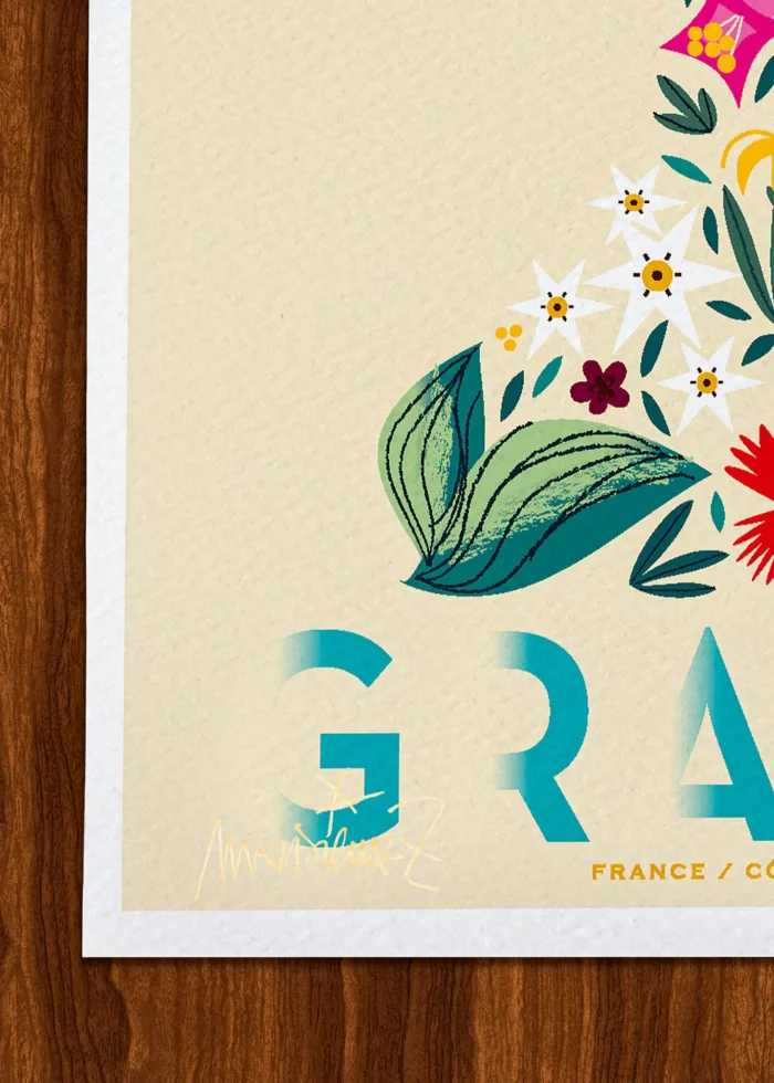 Signature-273 Affiche Grasse Signée Monsieur Z, Tirage d'art,