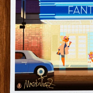 Affiche Spirou Signée Monsieur Z, Tirage d'art,