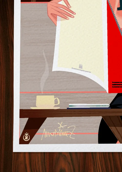 Affiche mode Signée Monsieur Z, Tirage d'art,