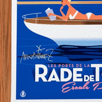 Affiche Toulon Signée Monsieur Z, Tirage d'art,