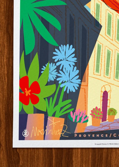 Affiche Signée Monsieur Z, Tirage d'art,