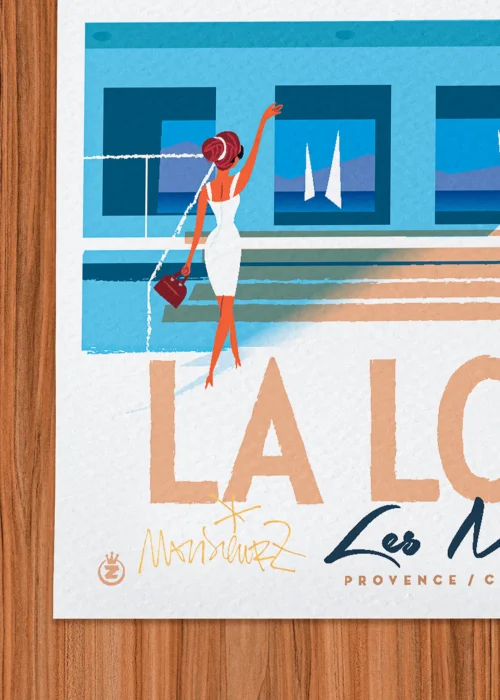 Affiche La londe Signée Monsieur Z, Tirage d'art,