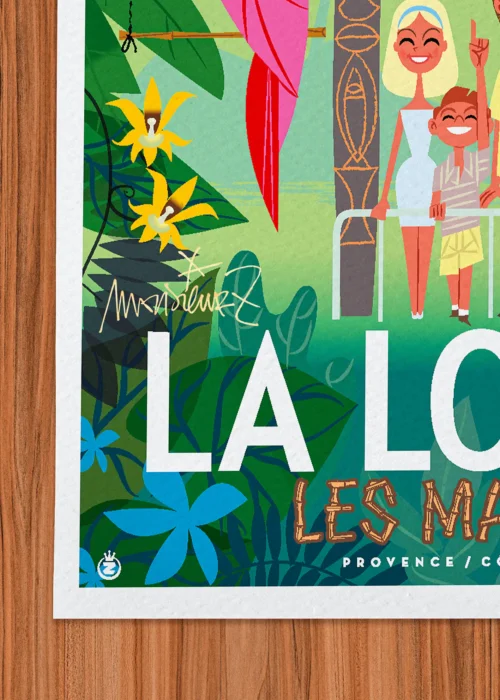 Affiche La londe Signée Monsieur Z, Tirage d'art,