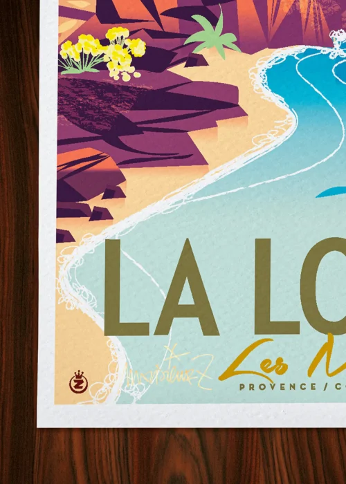 Affiche La londe Signée Monsieur Z, Tirage d'art,