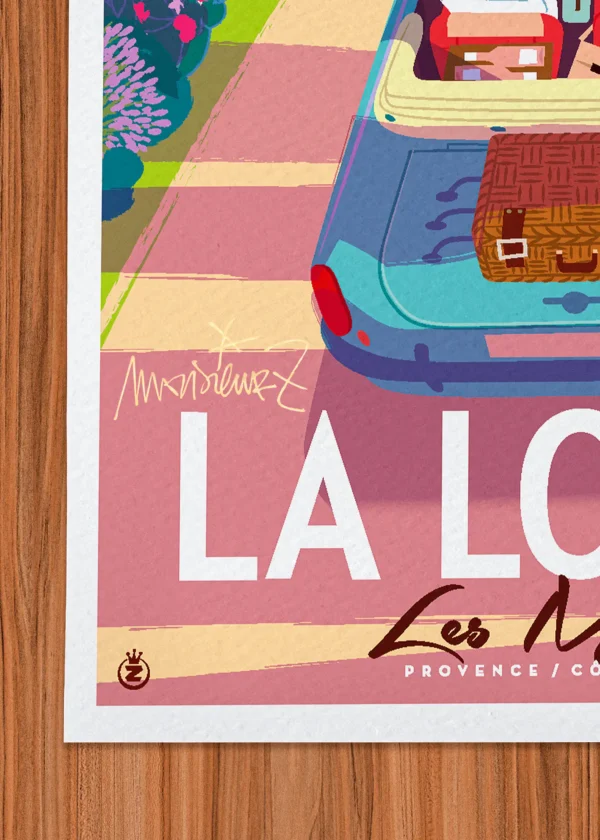 Signature-290 Affiche La londe Signée Monsieur Z, Tirage d'art,