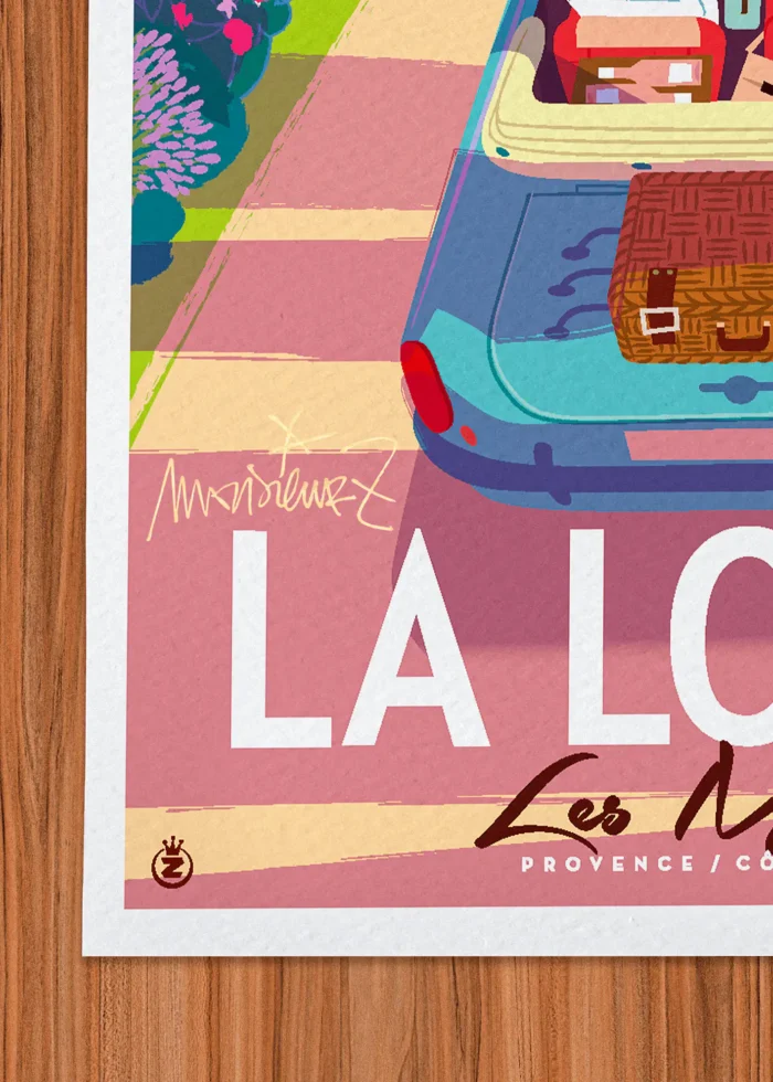 Signature-290 Affiche La londe Signée Monsieur Z, Tirage d'art,