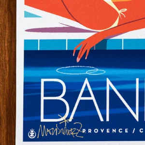 Affiche Bandol Signée Monsieur Z, Tirage d'art,