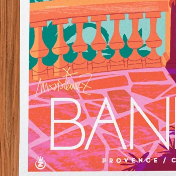 Affiche Bandol Signée Monsieur Z, Tirage d'art,