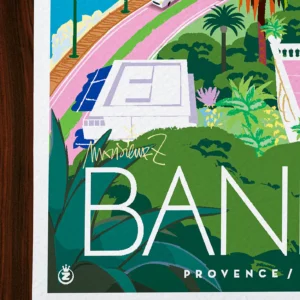 Affiche Bandol Signée Monsieur Z, Tirage d'art,