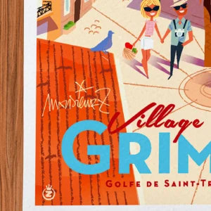 Affiche Grimaud Signée Monsieur Z, Tirage d'art,