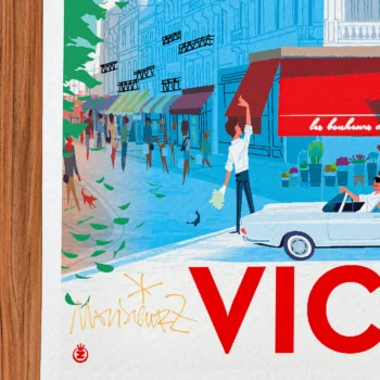 Affiche vichy Signée Monsieur Z, Tirage d'art,