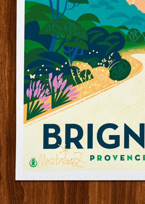 Affiche Brignoles Signée Monsieur Z, Tirage d'art,