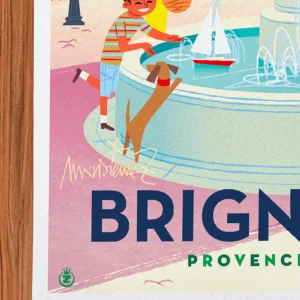 Affiche Brignoles Signée Monsieur Z, Tirage d'art,