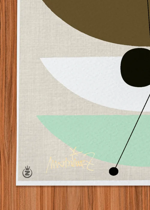 Affiche abstrait Signée Monsieur Z, Tirage d'art,