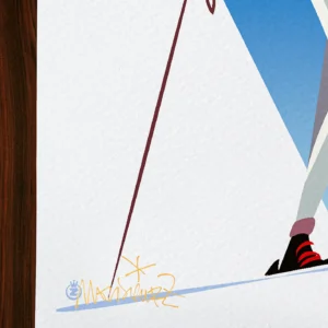 Affiche ski Signée Monsieur Z, Tirage d'art,