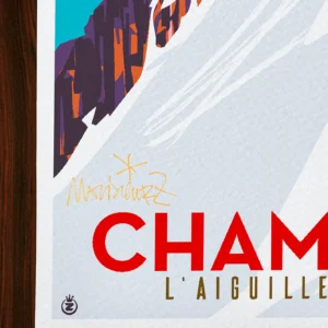 Affiche Montagne Signée Monsieur Z, Tirage d'art,