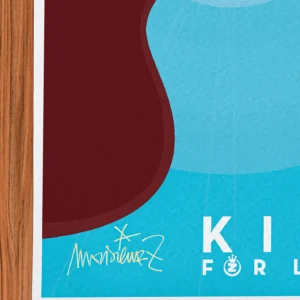 Affiche Kiss Signée Monsieur Z, Tirage d'art,