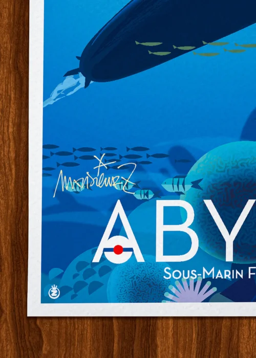 Affiche abysse Signée Monsieur Z, Tirage d'art,