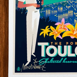 Affiche toulon Signée Monsieur Z, Tirage d'art,