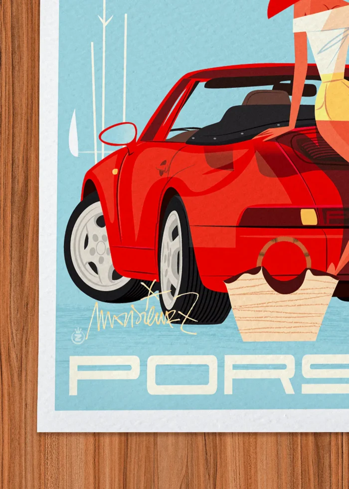 Signature-334 Affiche Cannes Signée Monsieur Z, Tirage d'art,