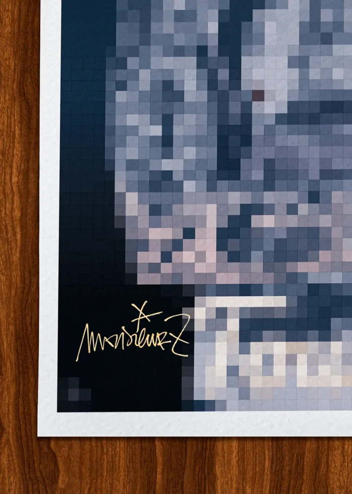 Signature-338 Affiche Pixel Signée Monsieur Z, Tirage d'art,