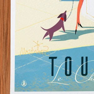 Affiche toulon Signée Monsieur Z, Tirage d'art,
