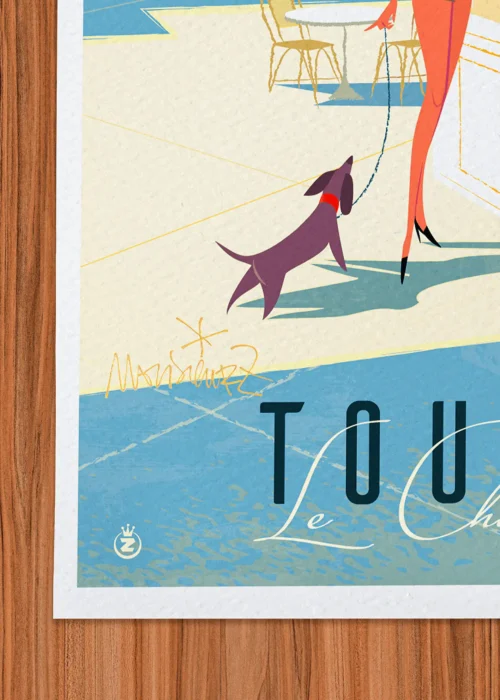 Affiche toulon Signée Monsieur Z, Tirage d'art,