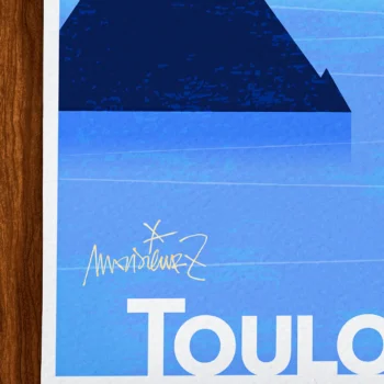 Affiche toulon Signée Monsieur Z, Tirage d'art,