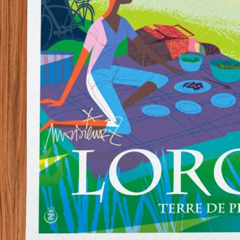 Affiche Lorgues Signée Monsieur Z, Tirage d'art,