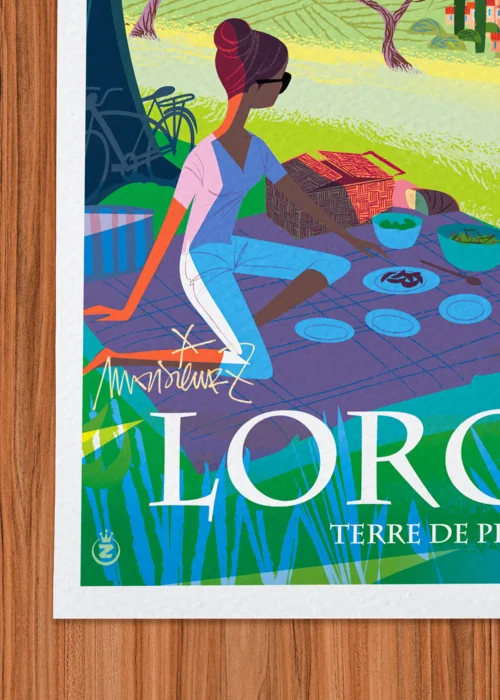 Affiche Lorgues Signée Monsieur Z, Tirage d'art,