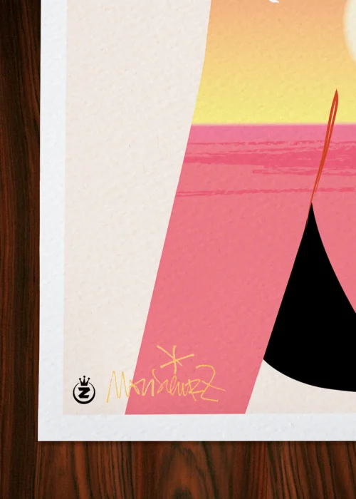 Affiche mode Signée Monsieur Z, Tirage d'art,