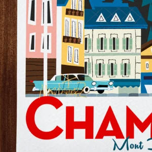 Affiche Chamonix Signée Monsieur Z, Tirage d'art,