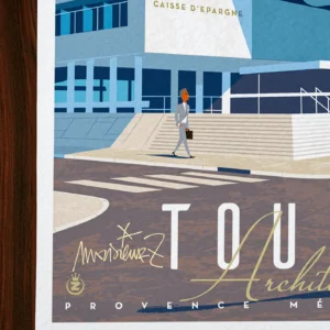 Affiche architecture Signée Monsieur Z, Tirage d'art,