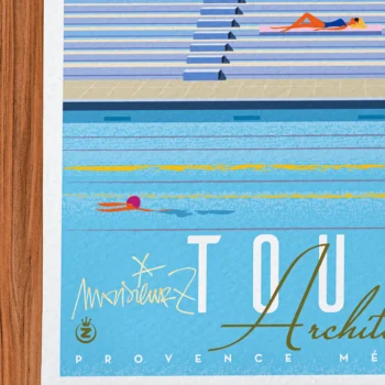 Affiche architecture Signée Monsieur Z, Tirage d'art,