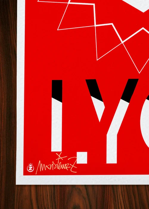 Affiche Lyon Signée Monsieur Z, Tirage d'art,