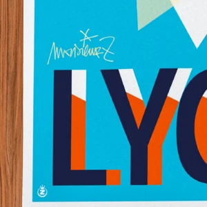 Affiche Lyon Signée Monsieur Z, Tirage d'art,